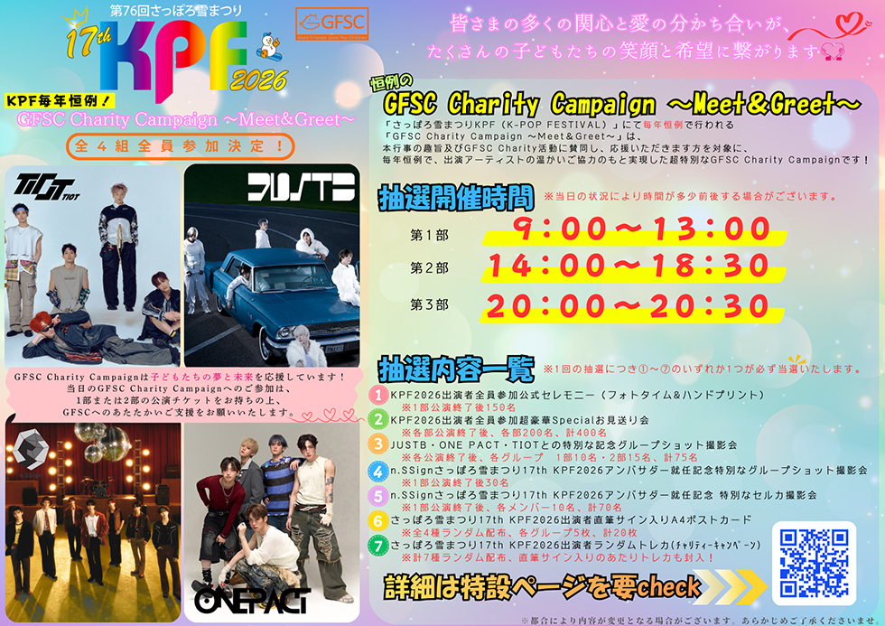 Meet＆Greet抽選内容